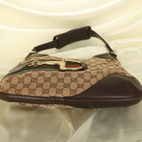 Gucci Monogram Horsebit Shoulder Bag