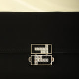 Rare Fendi Neoprene Crystal Baguette