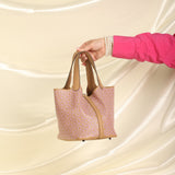 Limited Edition Hermès 2022 Swift Daisy Picotin 18