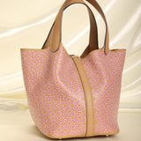 Limited Edition Hermès 2022 Swift Daisy Picotin 18
