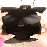 Chanel Satin Camellia Mini Flap