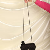 Chanel Satin Camellia Mini Flap
