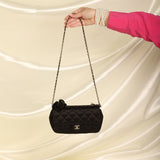 Chanel Satin Camellia Mini Flap
