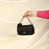 Chanel Satin Camellia Mini Flap