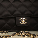Chanel Satin Camellia Mini Flap