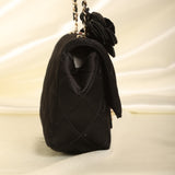Chanel Satin Camellia Mini Flap