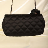 Chanel Satin Camellia Mini Flap