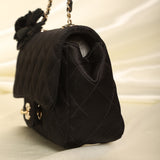 Chanel Satin Camellia Mini Flap