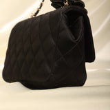 Chanel Satin Camellia Mini Flap