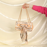 Chanel Satin Coco Mademoiselle Scarf Flap Bag