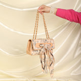 Chanel Satin Coco Mademoiselle Scarf Flap Bag