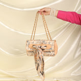 Chanel Satin Coco Mademoiselle Scarf Flap Bag