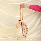 Chanel Satin Coco Mademoiselle Scarf Flap Bag