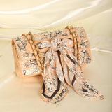 Chanel Satin Coco Mademoiselle Scarf Flap Bag