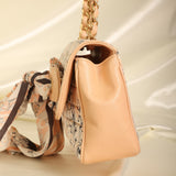 Chanel Satin Coco Mademoiselle Scarf Flap Bag
