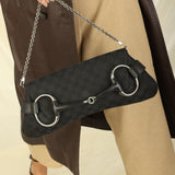 Gucci Monogram Horsebit Pochette