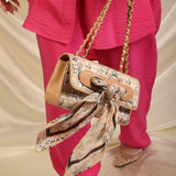 Chanel Satin Coco Mademoiselle Scarf Flap Bag