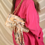 Chanel Satin Coco Mademoiselle Scarf Flap Bag