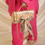 Chanel Satin Coco Mademoiselle Scarf Flap Bag