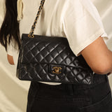 Chanel Lambskin Medium Double Flap