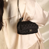 Chanel Satin Camellia Mini Flap