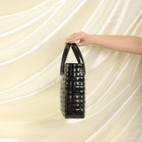 Chanel Patent Chocolate Bar Tote