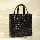 Chanel Patent Chocolate Bar Tote