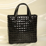 Chanel Patent Chocolate Bar Tote