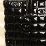 Chanel Patent Chocolate Bar Tote