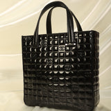 Chanel Patent Chocolate Bar Tote