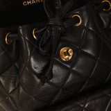 Chanel Lambskin Double Turnlock Backpack