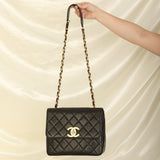 Rare Chanel Lambskin XL Logo Square Flap