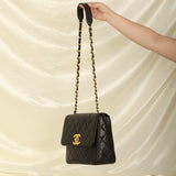 Rare Chanel Lambskin XL Logo Square Flap
