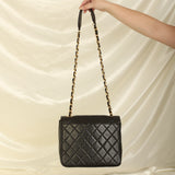 Rare Chanel Lambskin XL Logo Square Flap