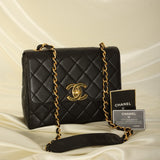 Rare Chanel Lambskin XL Logo Square Flap