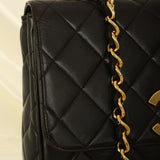 Rare Chanel Lambskin XL Logo Square Flap