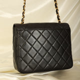 Rare Chanel Lambskin XL Logo Square Flap