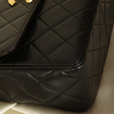 Rare Chanel Lambskin XL Logo Square Flap