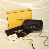 Fendi 2020 Matte Chain Baguette Crossbody