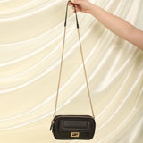 Fendi 2020 Matte Chain Baguette Crossbody