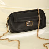 Fendi 2020 Matte Chain Baguette Crossbody