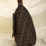 Rare Fendi Zucca Large Pocket Baguette Bag