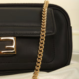 Fendi 2020 Matte Chain Baguette Crossbody