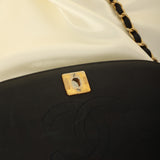 Chanel 1989 Lambskin Crescent Flap