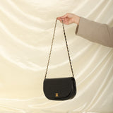 Chanel 1989 Lambskin Crescent Flap