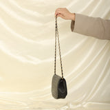 Chanel 1989 Lambskin Crescent Flap