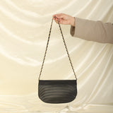 Chanel 1989 Lambskin Crescent Flap