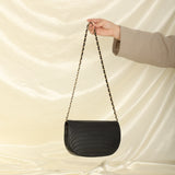 Chanel 1989 Lambskin Crescent Flap
