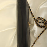 Chanel 1989 Lambskin Crescent Flap