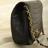 Chanel 1989 Lambskin Crescent Flap